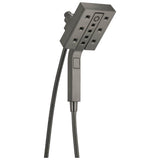Delta Faucet - Universal Showering Components H2Okinetic In2ition 4-Setting Two-in-One Shower - LumicoatÂ® Black Stainless