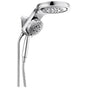 Delta Faucet - Universal Showering Components HydroRain H2OKinetic 5-Setting Two-in-One Shower Head - Chrome