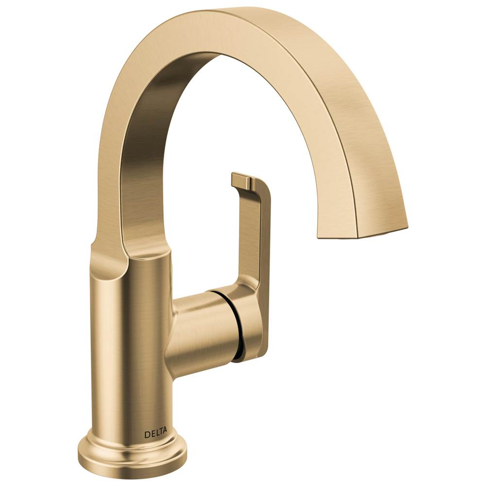 Delta Faucet - TetraE Single Handle Bathroom Faucet - LumicoatÂ® Champagne Bronze