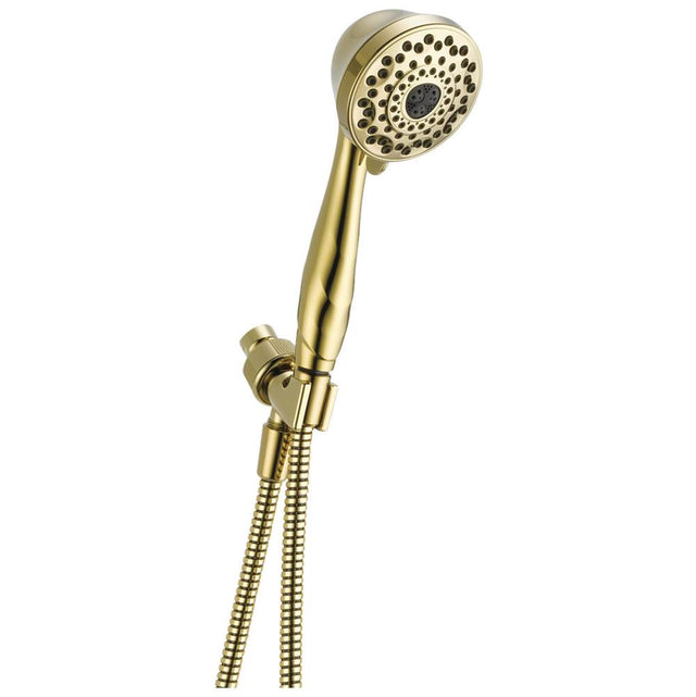 Delta Faucet - Universal Showering Components Premium 7-Setting Shower Mount Hand Shower - Polished Brass