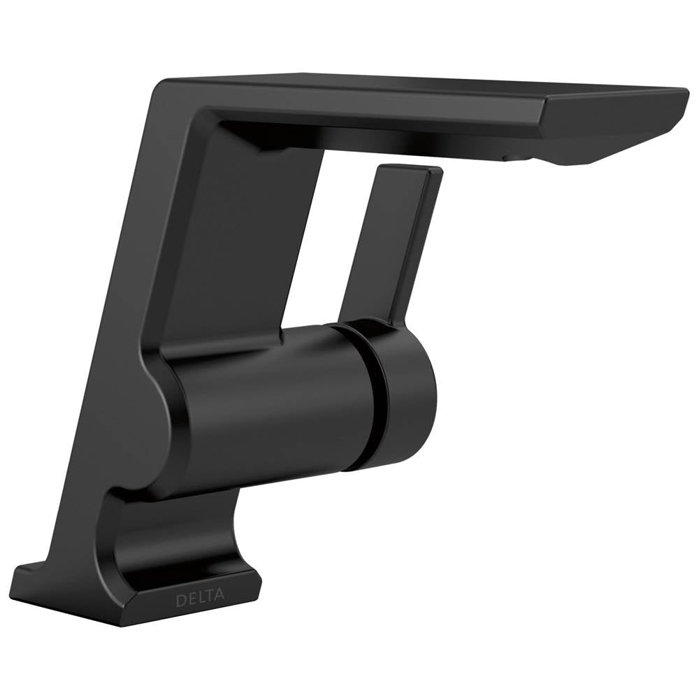 Delta Faucet - PivotalE Single Handle Bathroom Faucet - Matte Black