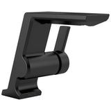 Delta Faucet - PivotalE Single Handle Bathroom Faucet - Matte Black
