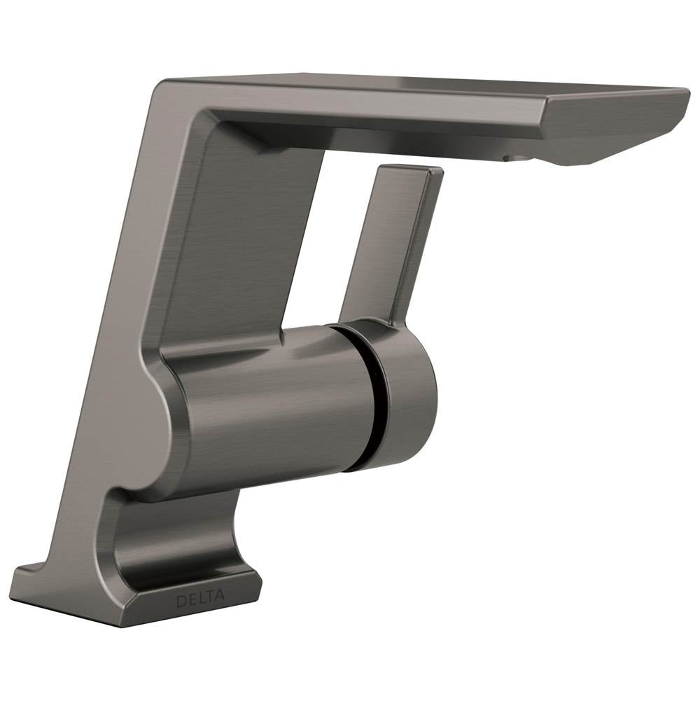 Delta Faucet - PivotalE Single Handle Bathroom Faucet - LumicoatÂ® Black Stainless