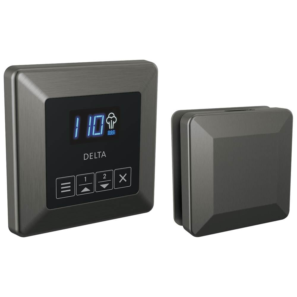 Delta Faucet - Universal Showering Components Square Steam Package - LumicoatÂ® Black Stainless