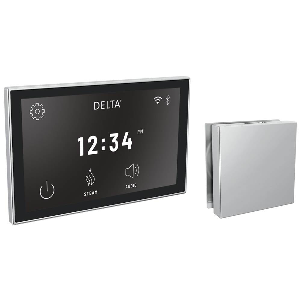 Delta Faucet - Universal Showering Components Square Digital Steam Package - LumicoatÂ® Chrome