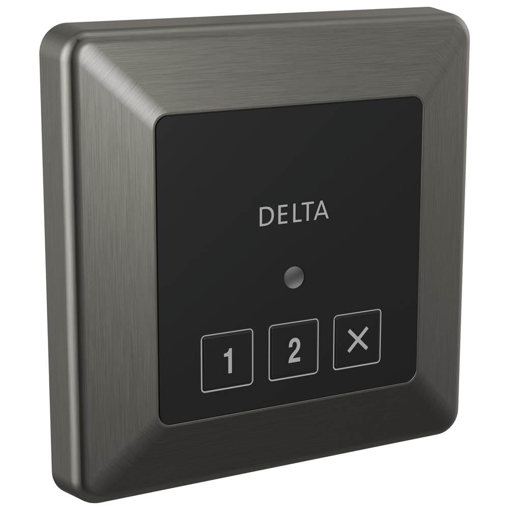Delta Faucet - Universal Showering Components Square Exterior Steam Control - LumicoatÂ® Black Stainless
