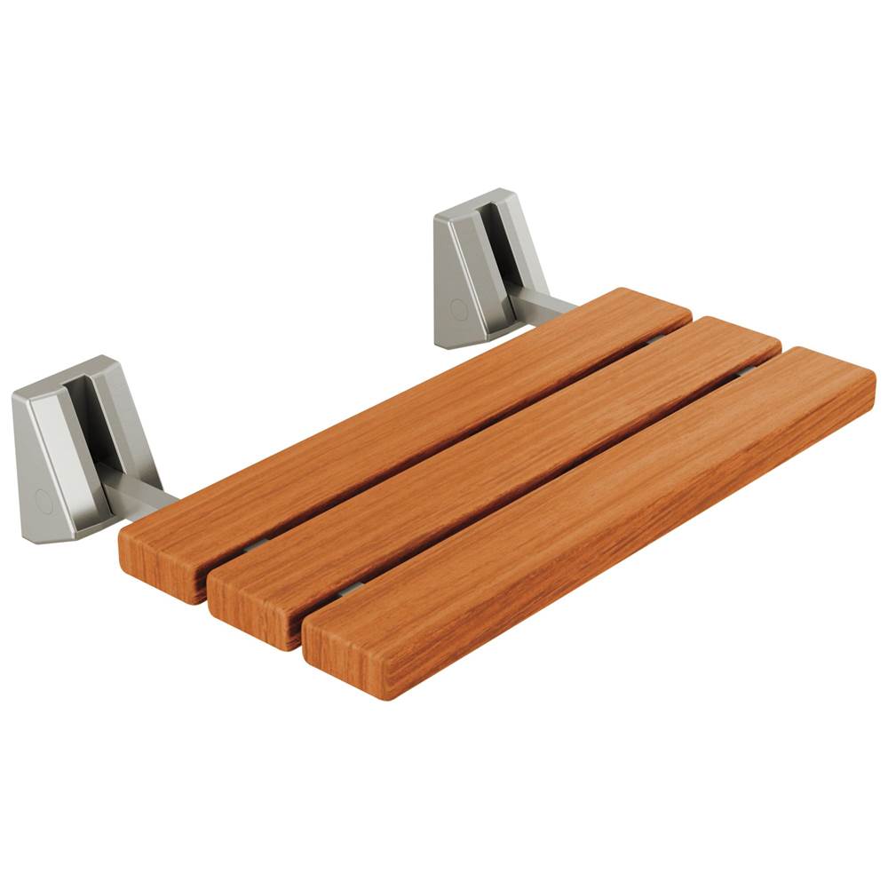 Delta Faucet - Universal Showering Components Tilt-Up Shower Seat - LumicoatÂ® Stainless