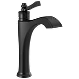 Delta Faucet - DorvalE Single Handle Mid-Height Vessel Bathroom Faucet - Matte Black