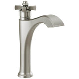 Delta Faucet - DorvalE Single Handle Mid-Height Vessel Bathroom Faucet - Stainless