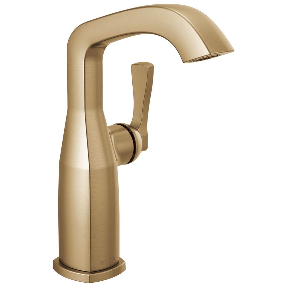 Delta Faucet - Stryke Single Handle Mid-Height Bathroom Faucet - Lumicoat Champagne Bronze