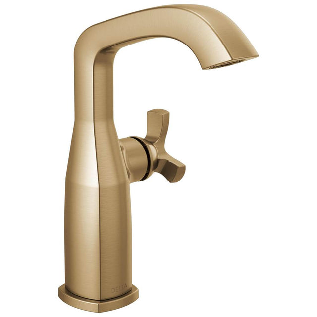 Delta Faucet - Stryke Single Handle Mid-Height Bathroom Faucet - Lumicoat Champagne Bronze
