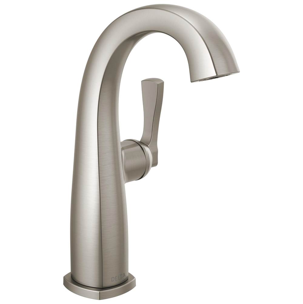 Delta Faucet - Stryke Single Handle Mid-Height Bathroom Faucet - Lumicoat Stainless