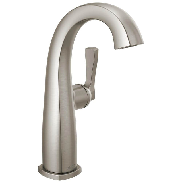 Delta Faucet - Stryke Single Handle Mid-Height Bathroom Faucet - Lumicoat Stainless