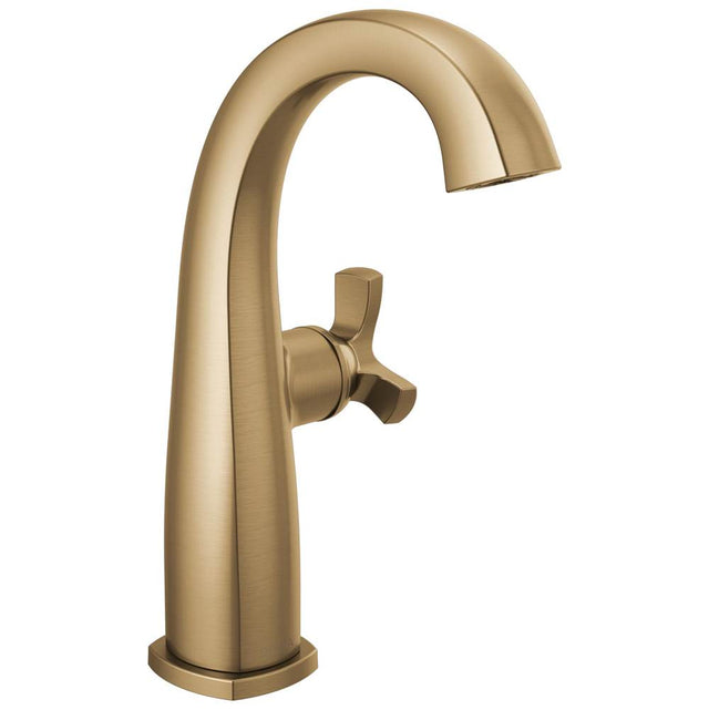 Delta Faucet - Stryke Single Handle Mid-Height Bathroom Faucet - Lumicoat Champagne Bronze