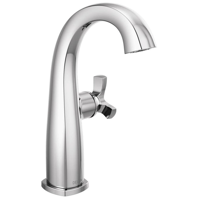 Delta Faucet - Stryke Single Handle Mid-Height Bathroom Faucet - Lumicoat Chrome
