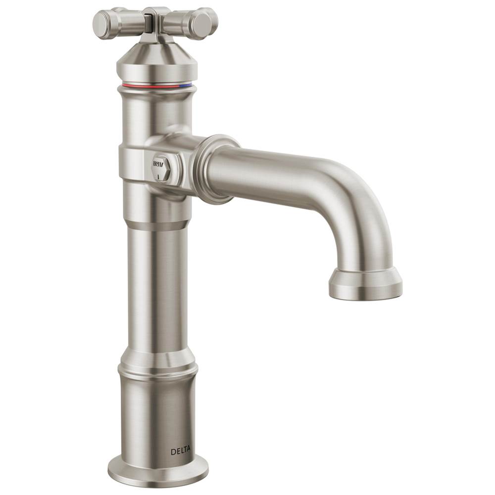 Delta Faucet - BroderickE Single Handle Bathroom Faucet - LumicoatÂ® Stainless