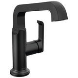 Delta Faucet - TetraE Single Handle Mid-Height Vessel Bathroom - Matte Black