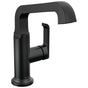 Delta Faucet - TetraE Single Handle Mid-Height Vessel Bathroom - Matte Black
