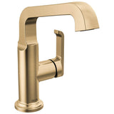 Delta Faucet - TetraE Single Handle Mid-Height Vessel Bathroom - LumicoatÂ® Champagne Bronze