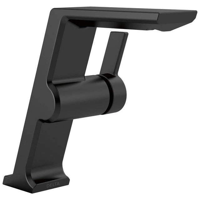 Delta Faucet - PivotalE Single Handle Mid-Height Vessel Bathroom Faucet - Matte Black