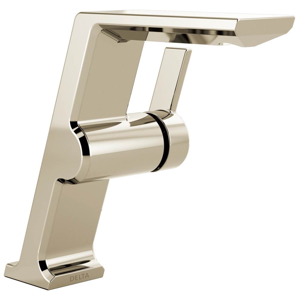 Delta Faucet - PivotalE Single Handle Mid-Height Vessel Bathroom Faucet - LumicoatÂ® Polished Nickel