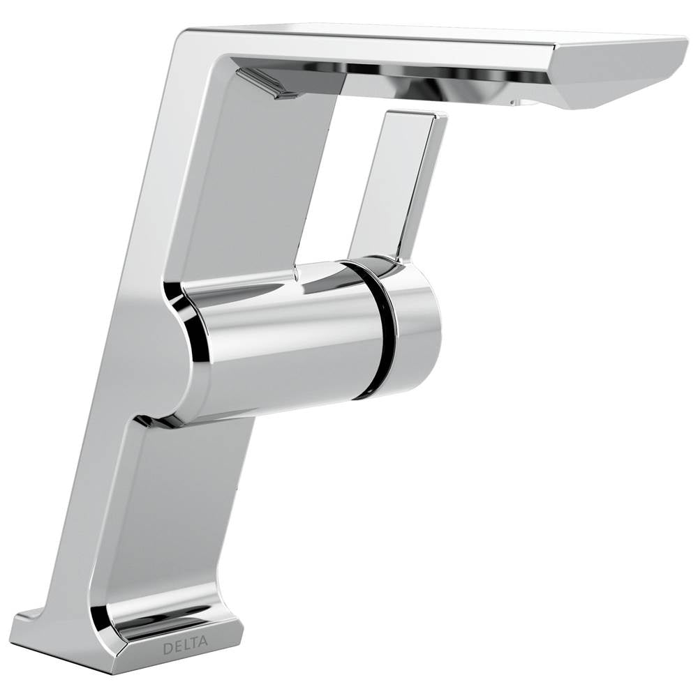 Delta Faucet - PivotalE Single Handle Mid-Height Vessel Bathroom Faucet - LumicoatÂ® Chrome