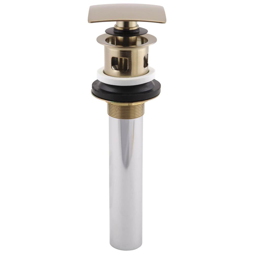Delta Faucet - Other Square Push Pop-Up with Overflow - Champagne Bronze