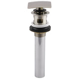 Delta Faucet - Other Square Push Pop-Up with Overflow - Polished Nickel