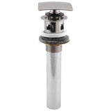 Delta Faucet - Other Square Push Pop-Up with Overflow - Stainless