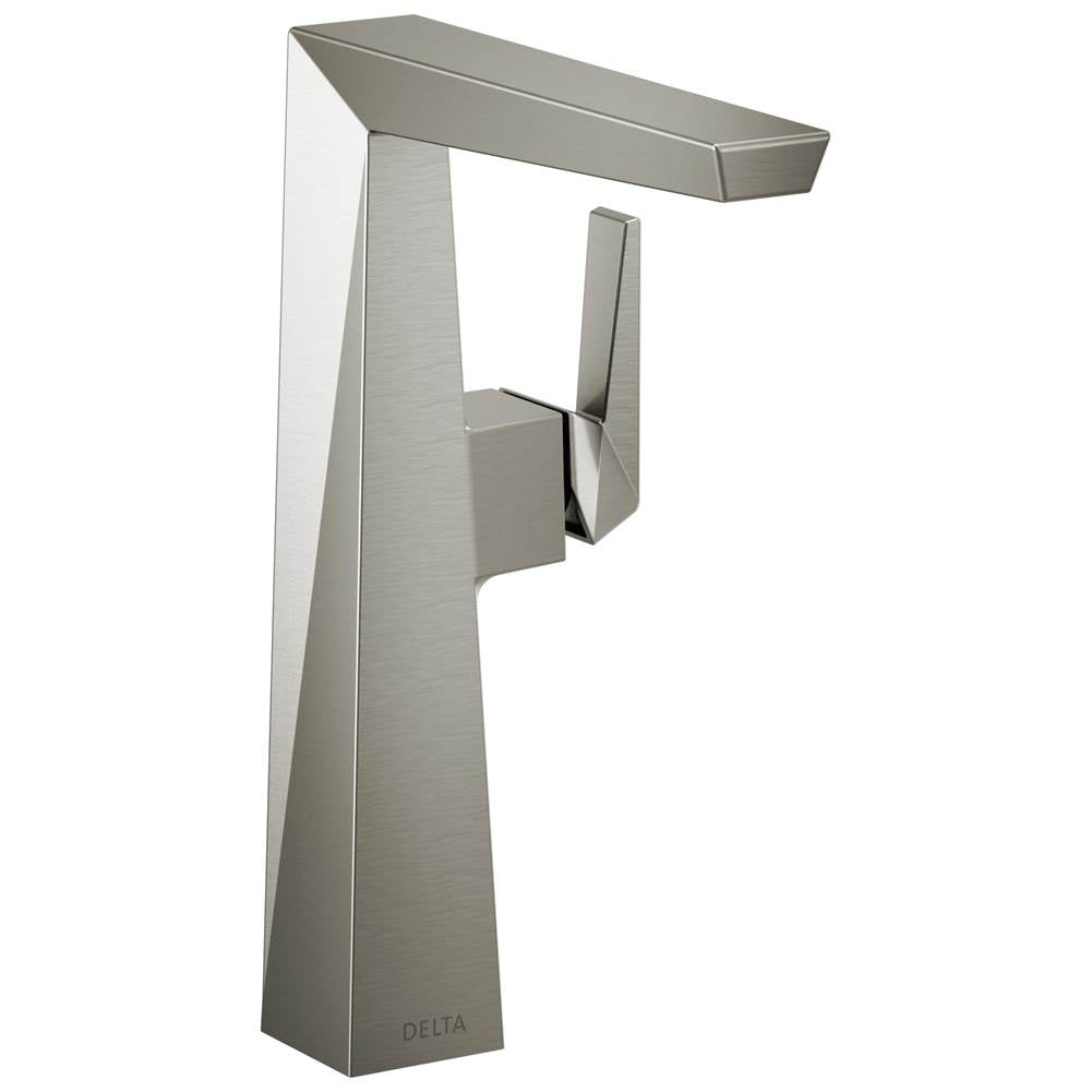 Delta Faucet - TrillianE Single Handle Vessel Bathroom Faucet - LumicoatÂ® Stainless