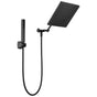 Delta Faucet - Universal Showering Components 10 inch Raincan Shower Head & Hand Held Combo with Adjustable Extension Arm - Matte Black