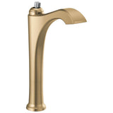 Delta Faucet - DorvalE Single Handle Vessel Bathroom Faucet - Less Handle - Champagne Bronze