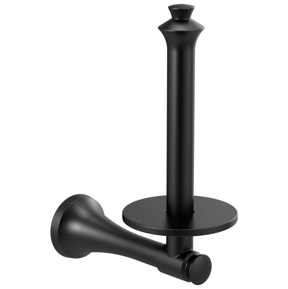 Delta Faucet - DorvalE Tissue Holder Vertical - Matte Black