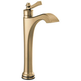 Delta Faucet - DorvalE Single Handle Vessel Bathroom Faucet with Touch2O.xt Technology - Champagne Bronze