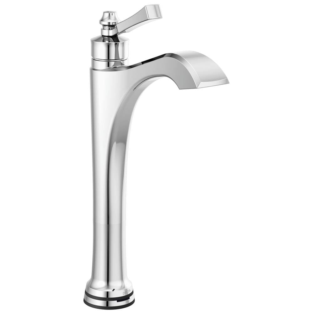 Delta Faucet - DorvalE Single Handle Vessel Bathroom Faucet with Touch2O.xt Technology - Chrome