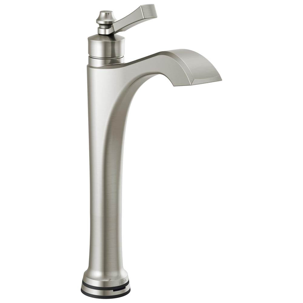 Delta Faucet - DorvalE Single Handle Vessel Bathroom Faucet with Touch2O.xt Technology - Stainless