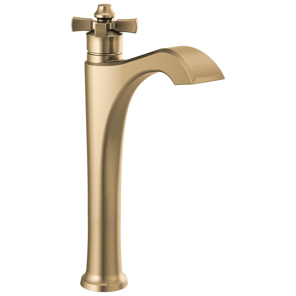 Delta Faucet - DorvalE Single Handle Vessel Bathroom Faucet - Champagne Bronze