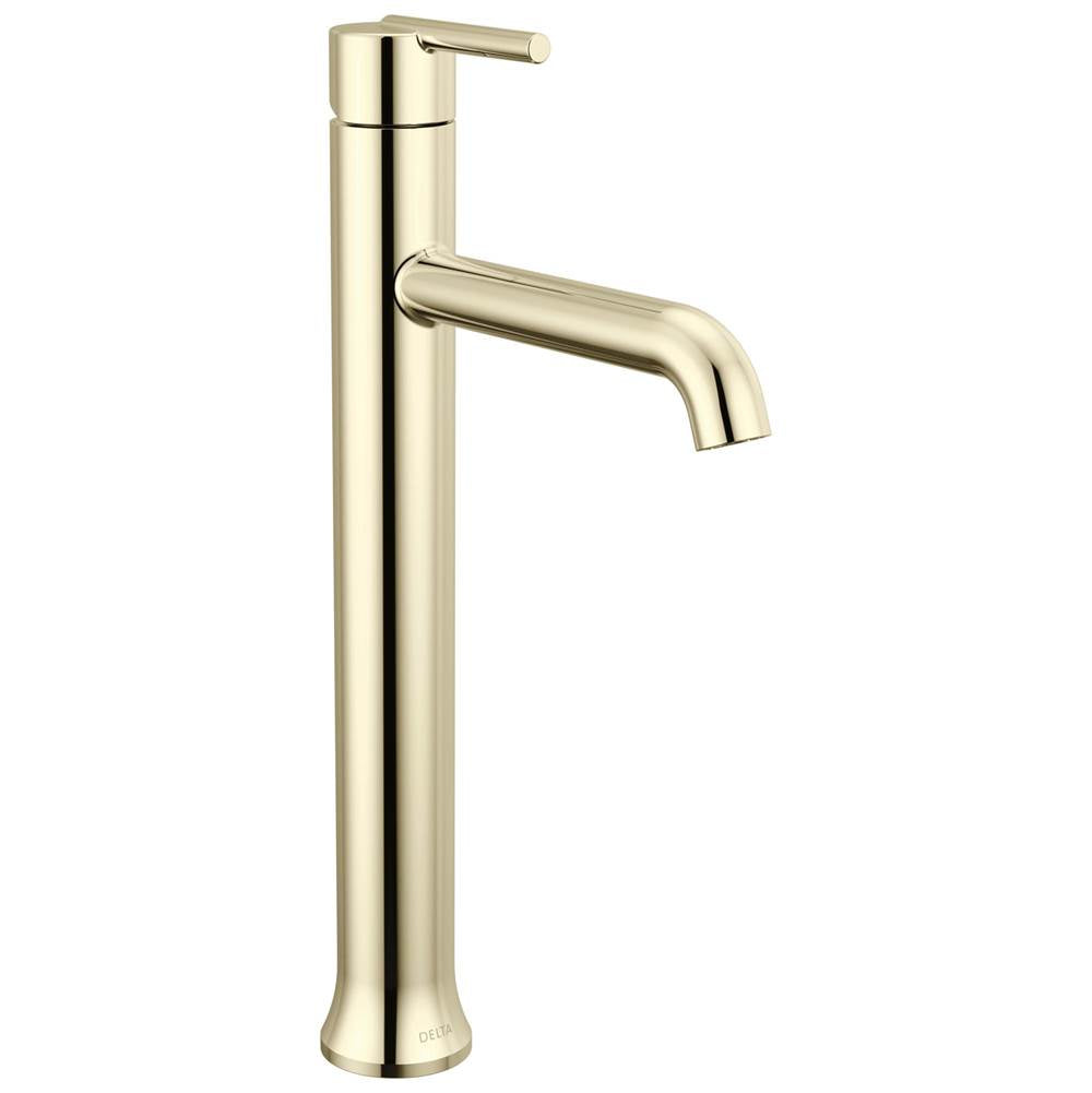 Delta Faucet - Trinsic Single Handle Vessel Bathroom Faucet - Polished Nickel