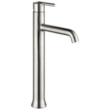 Delta Faucet - Trinsic Single Handle Vessel Bathroom Faucet - Stainless