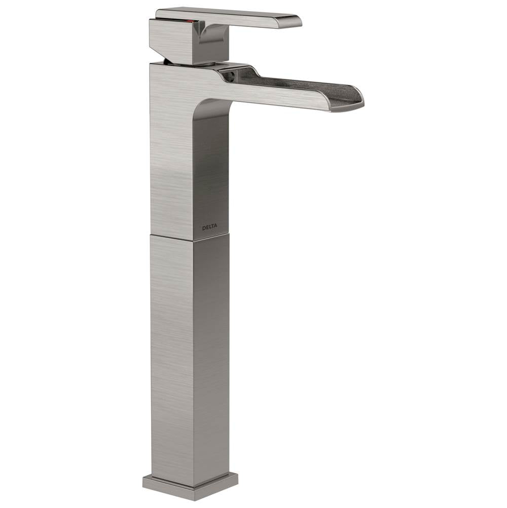 Delta Faucet - Ara Single Handle Vessel Channel Bathroom Faucet - Stainless