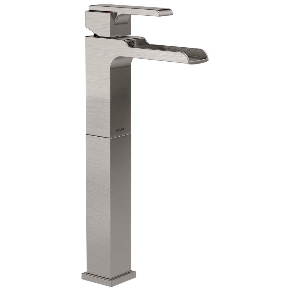 Ara Single Handle Vessel Channel Bathroom Faucet