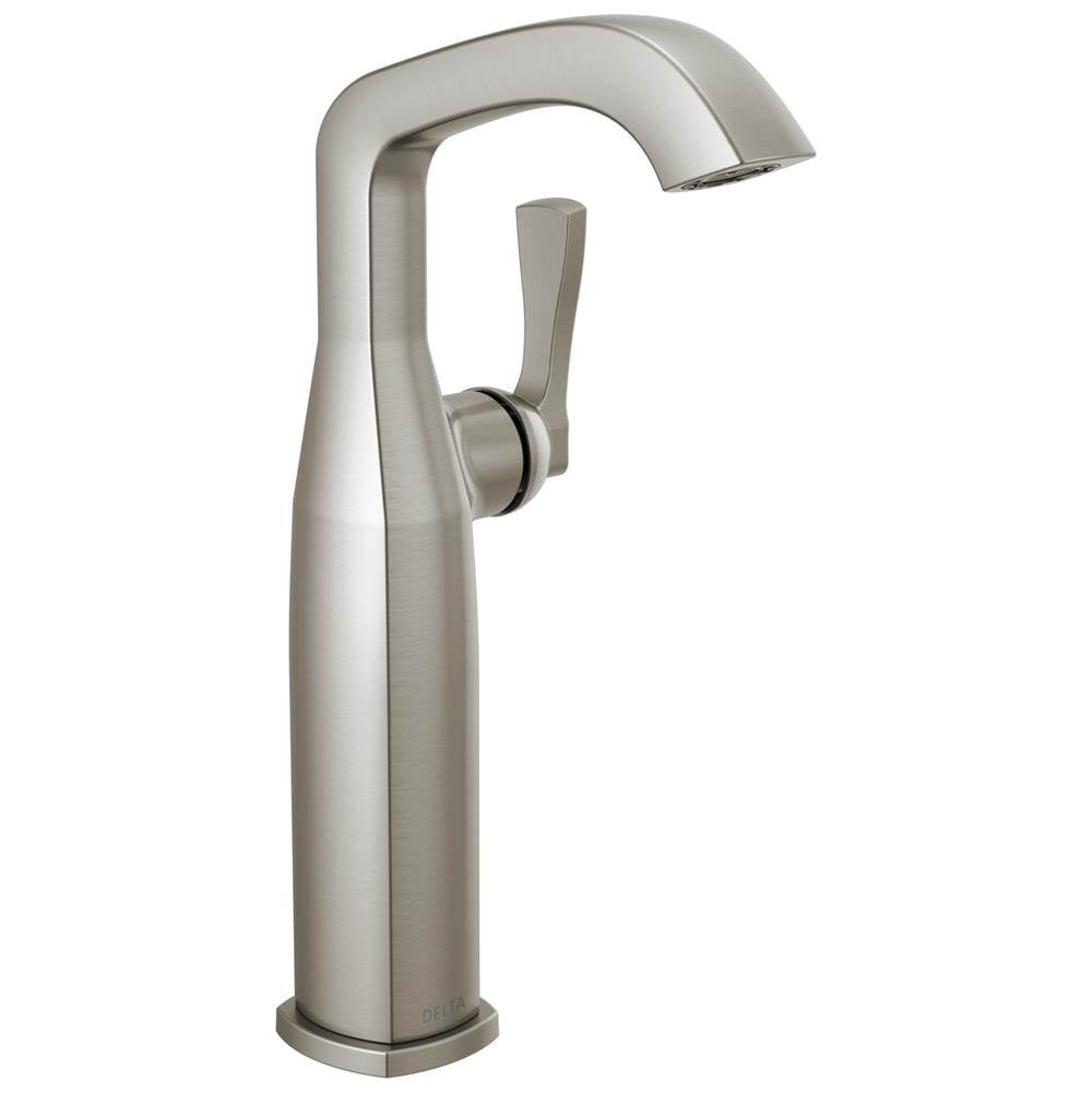 Delta Faucet - Stryke Single Handle Vessel Bathroom Faucet - Lumicoat Stainless