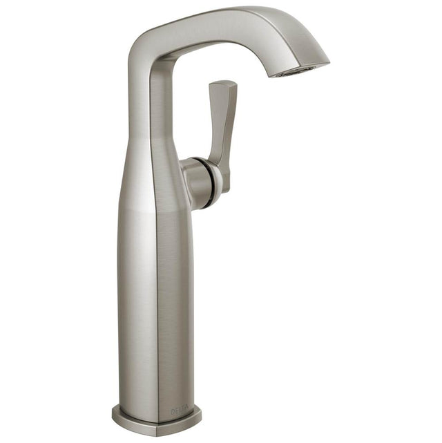 Delta Faucet - Stryke Single Handle Vessel Bathroom Faucet - Lumicoat Stainless