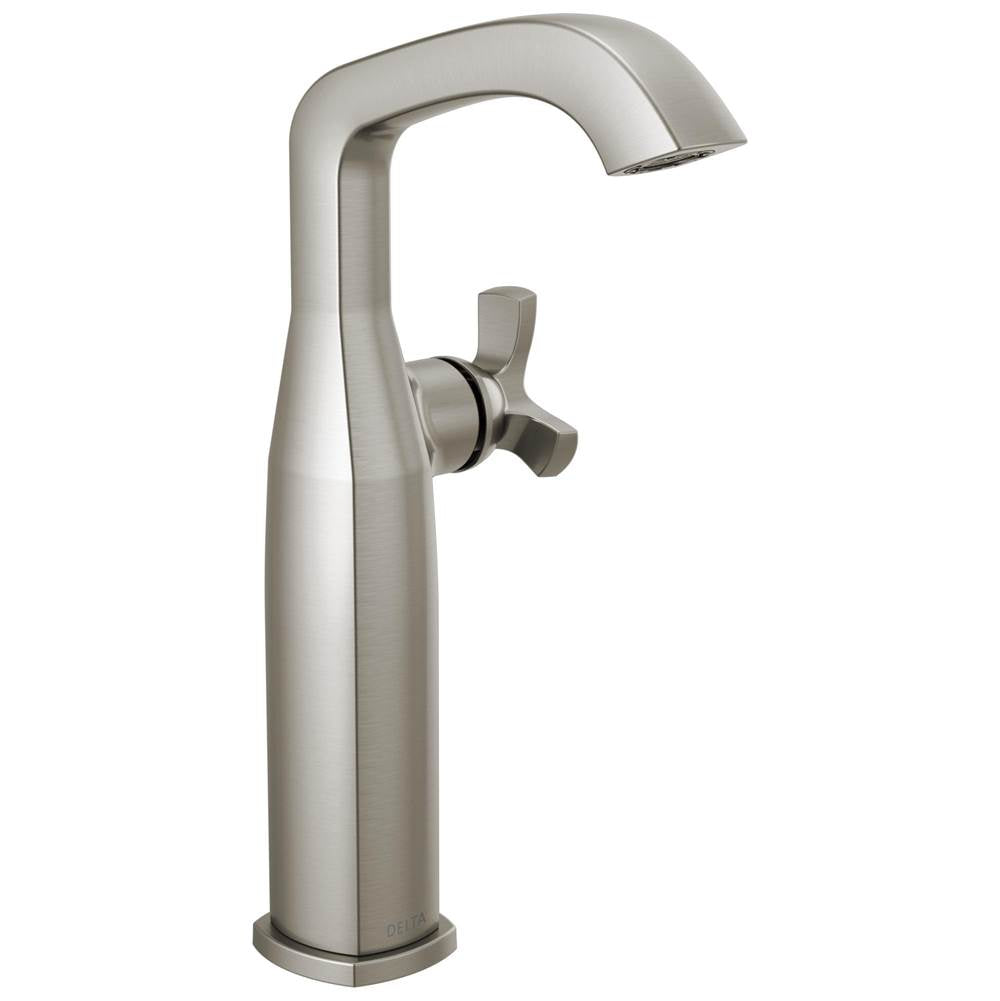 Delta Faucet - Stryke Single Handle Vessel Bathroom Faucet - Lumicoat Stainless