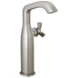 Delta Faucet - Stryke Single Handle Vessel Bathroom Faucet - Lumicoat Stainless