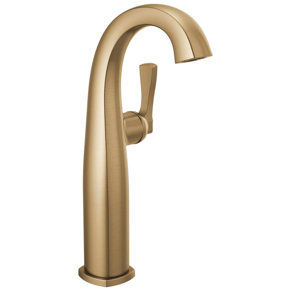Delta Faucet - Stryke Single Handle Vessel Bathroom Faucet - Lumicoat Champagne Bronze