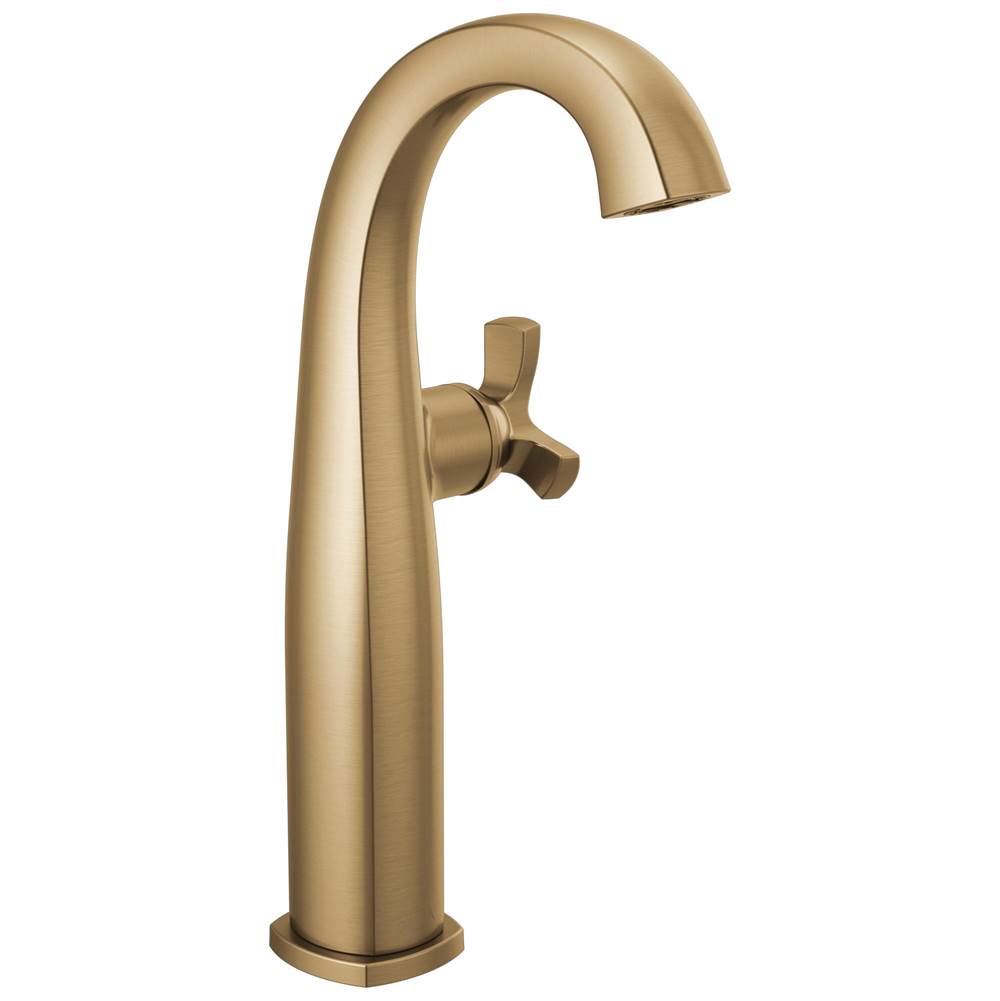 Delta Faucet - Stryke Single Handle Vessel Bathroom Faucet - Lumicoat Champagne Bronze