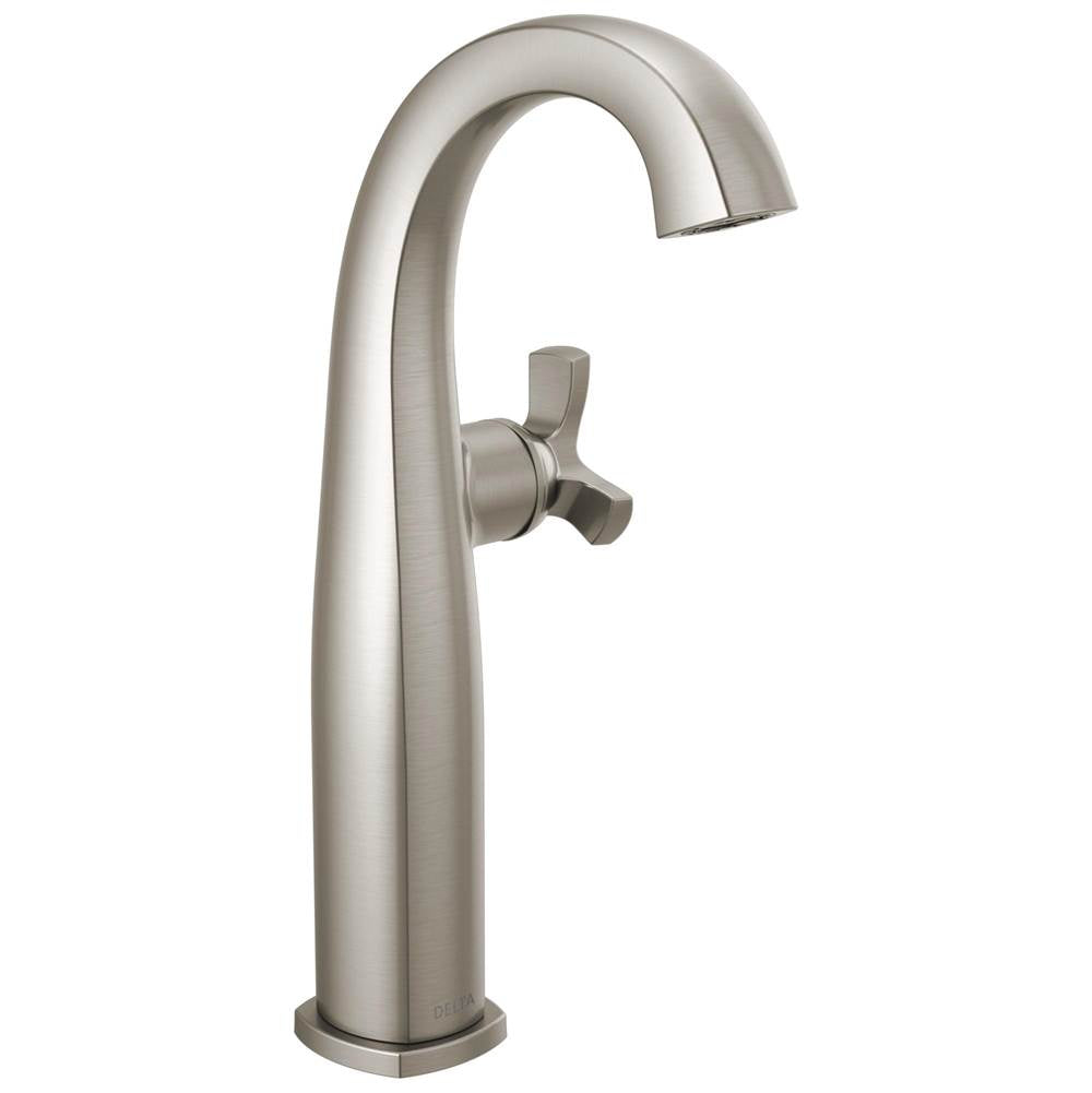 Delta Faucet - Stryke Single Handle Vessel Bathroom Faucet - Lumicoat Stainless