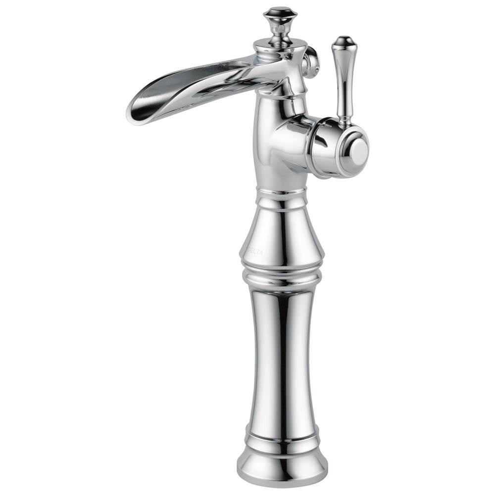 Delta Faucet - CassidyE Single Handle Channel Vessel Bathroom Faucet - Chrome