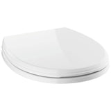 Delta Faucet - Wycliffe Round Front Slow-Close Toilet Seat - White